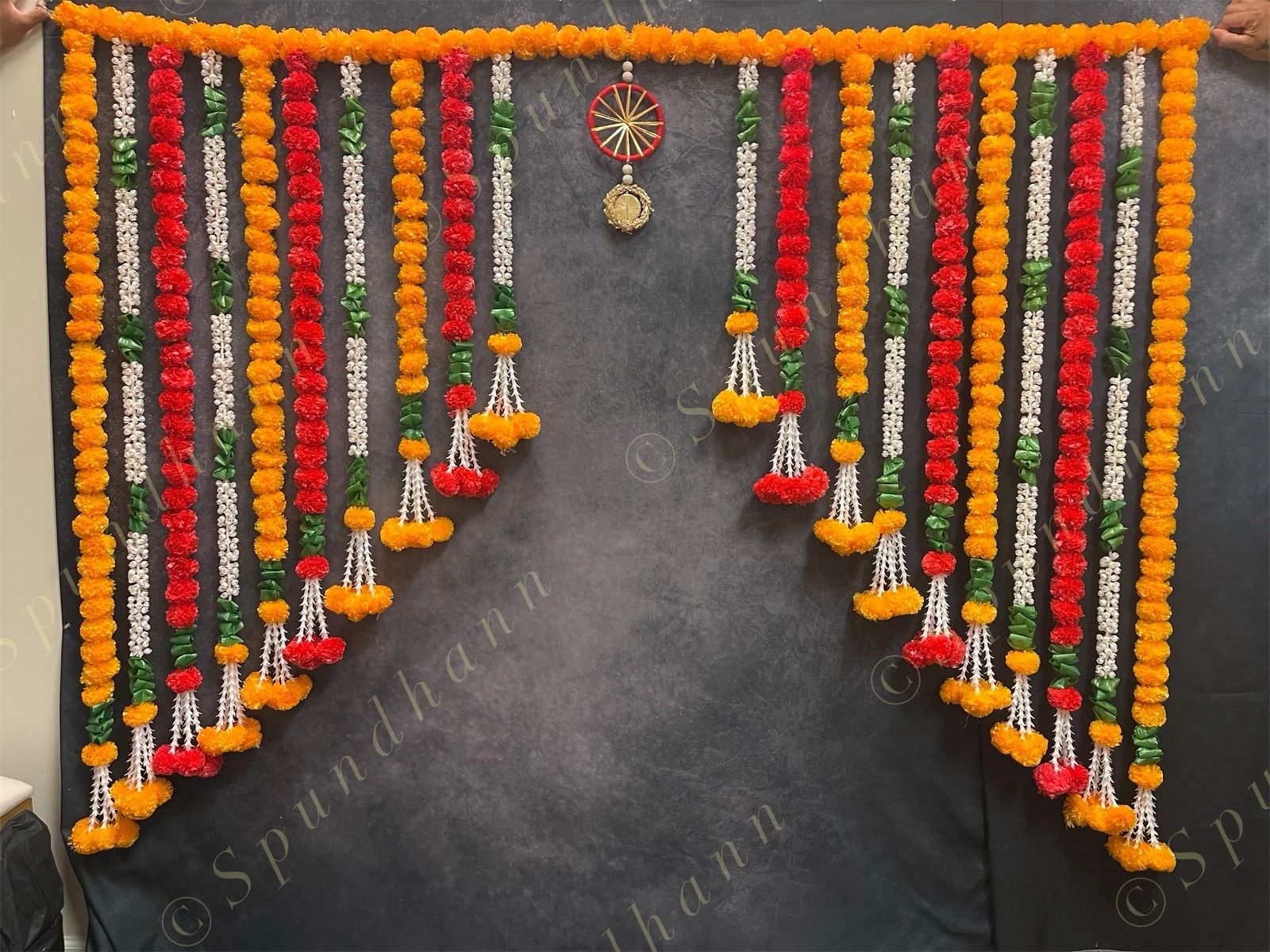 Multicolored Marigold and Mogra Toran
