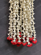 Mogra Rose Rajnigandha Dangler with Golden Ball