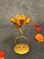 Double Ring Lotus Tea Light Holder