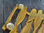 Golden Leaf Platter Tray