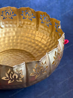 Jumbo Lotus Cutwork Urli Bowl Only