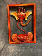 Decorative Ganesh framed Tea Light Holder