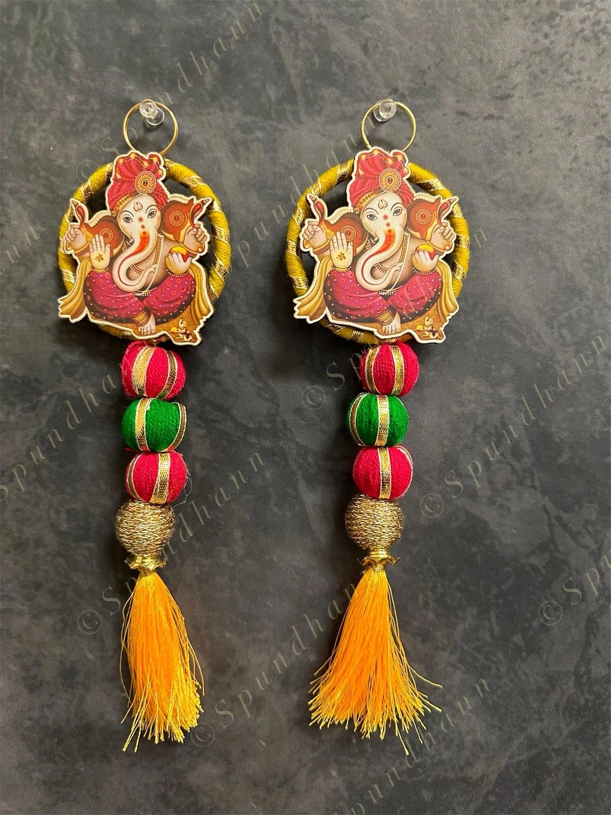 Ganesha Dangler With Tassel Set of 2