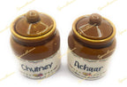 Retro Inspired Classic Aachar & Chutney Jar Combo Set