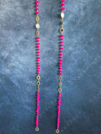 Pom Pom & Mirror Danglers Set of 4