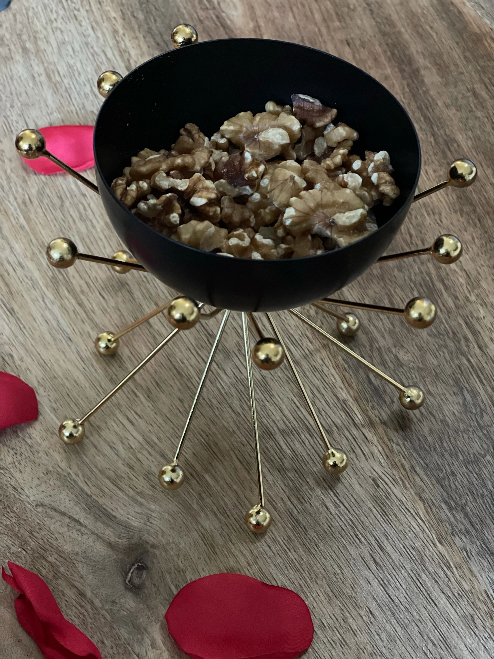 Black & Gold Dry Fruit Bowl