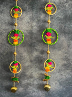 3 Chakris, Wooden Parrots, Pom Pom & Bell Tassel Dangler