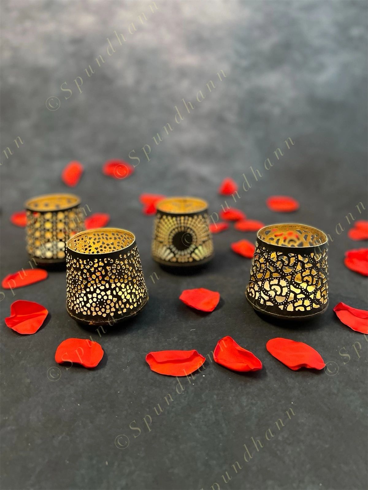 Fancy Votive Shadow Tea Light (Cutwork)