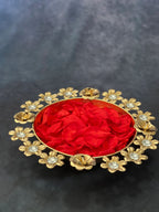 Floral & Stone Studded Urli