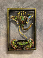 Decorative Ganesh framed Tea Light Holder