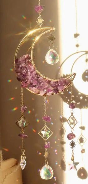Moon Crystal Prisms Suncatcher