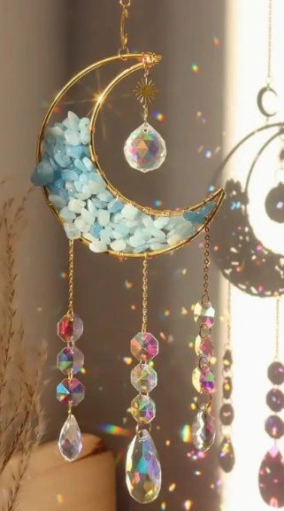 Moon Crystal Prisms Suncatcher