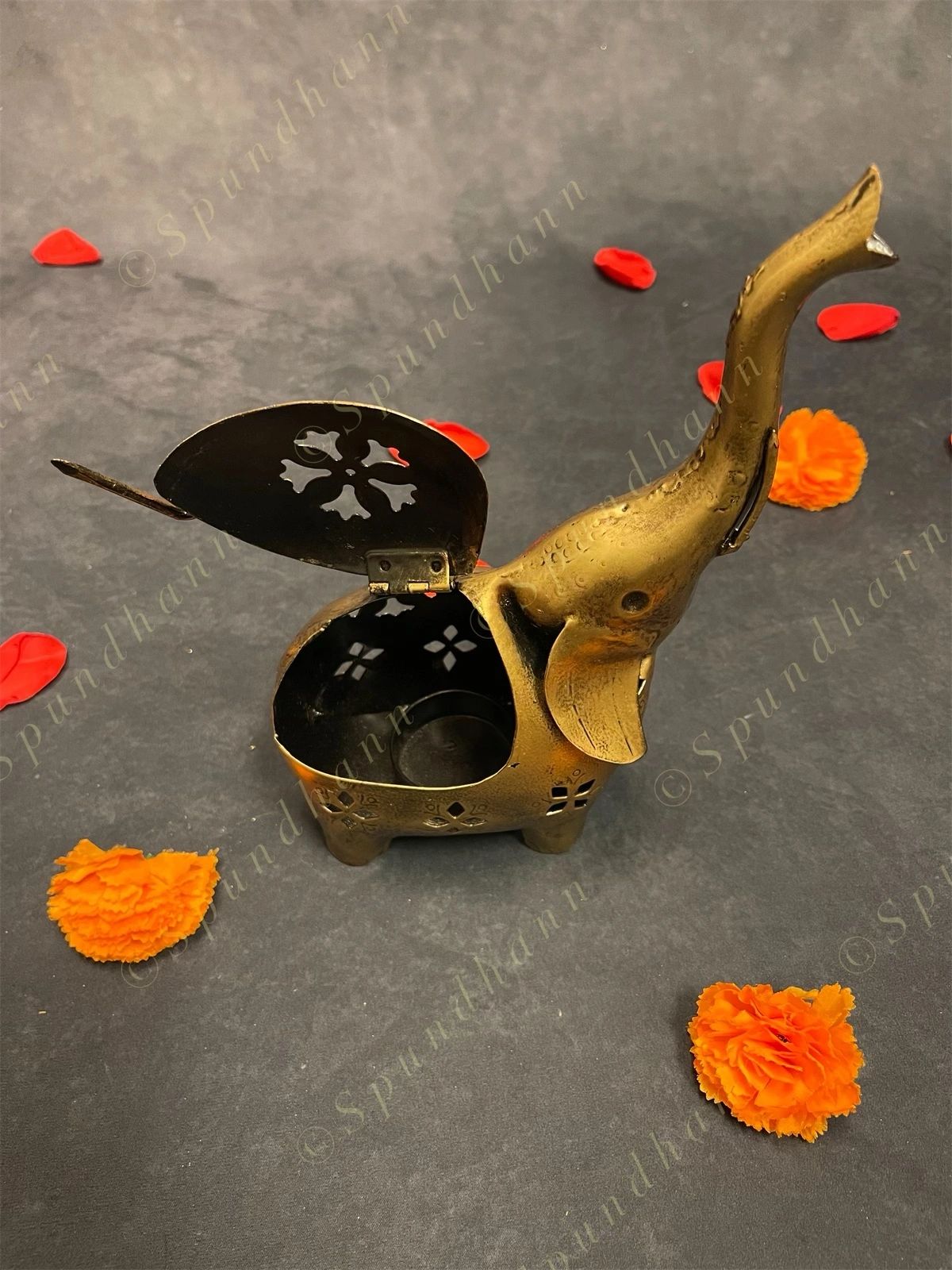 Elephant Dhoop Dani Dhuna Loban / Tea Light Holder