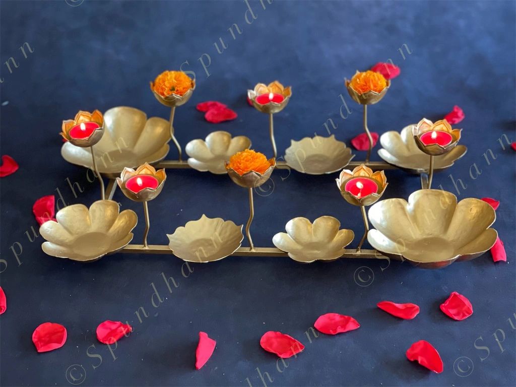 Rectangular Rajwada Style Tea Light or Flower Decor Holder
