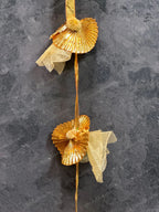 Short net & Gold Gota Dangler Strings Wall Hanging Decor - Pack of 4 Strings