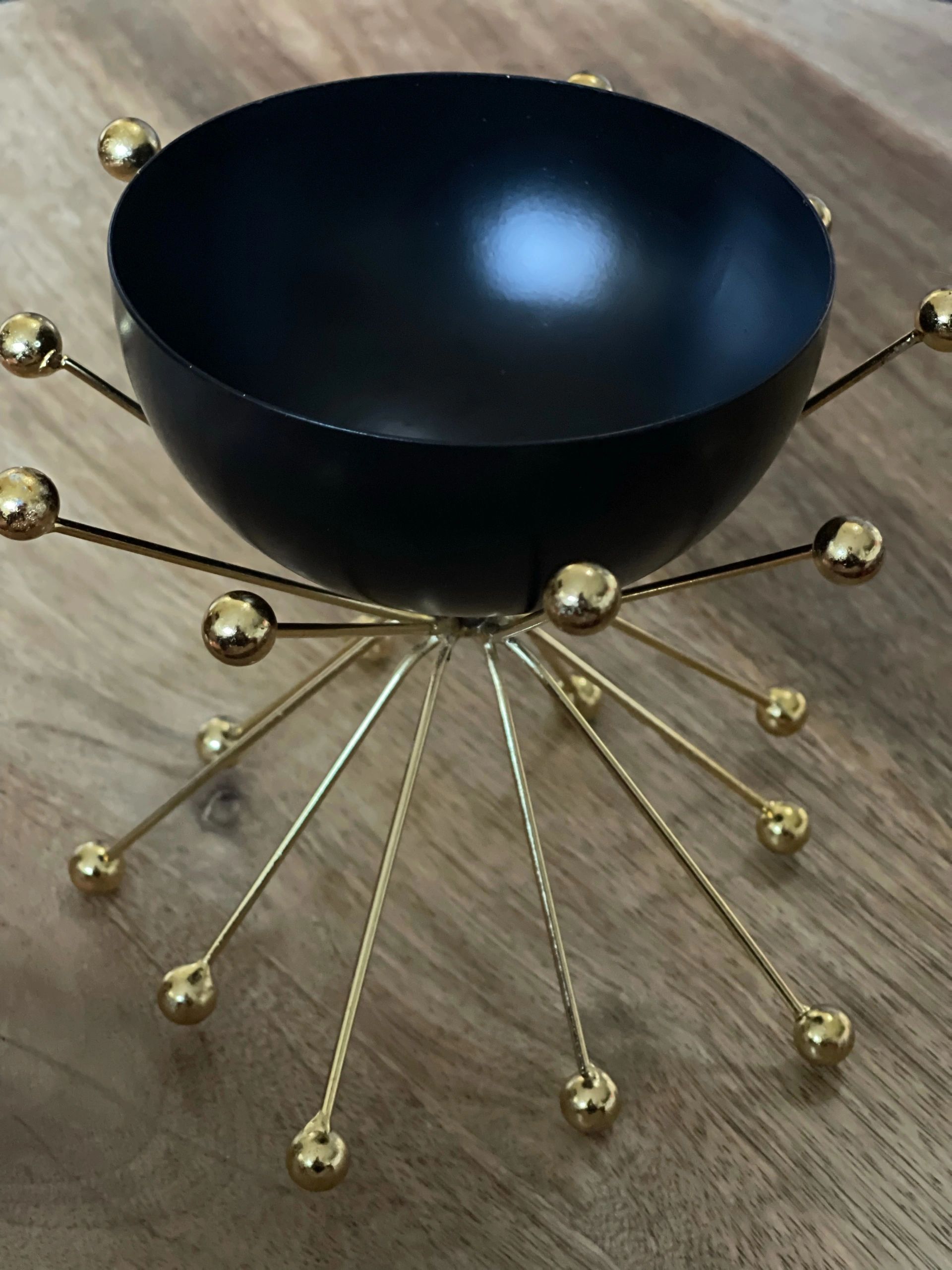 Black & Gold Dry Fruit Bowl
