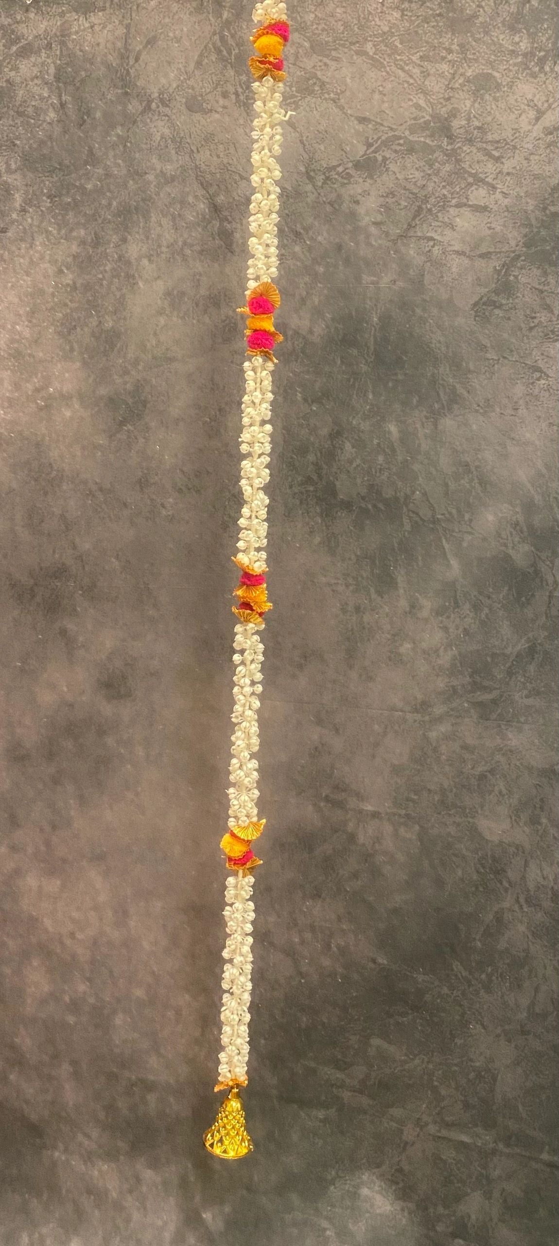 Mogra, Pom pom and Gold Gota String with Bell