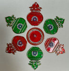 Festive Diya Rangoli Decor