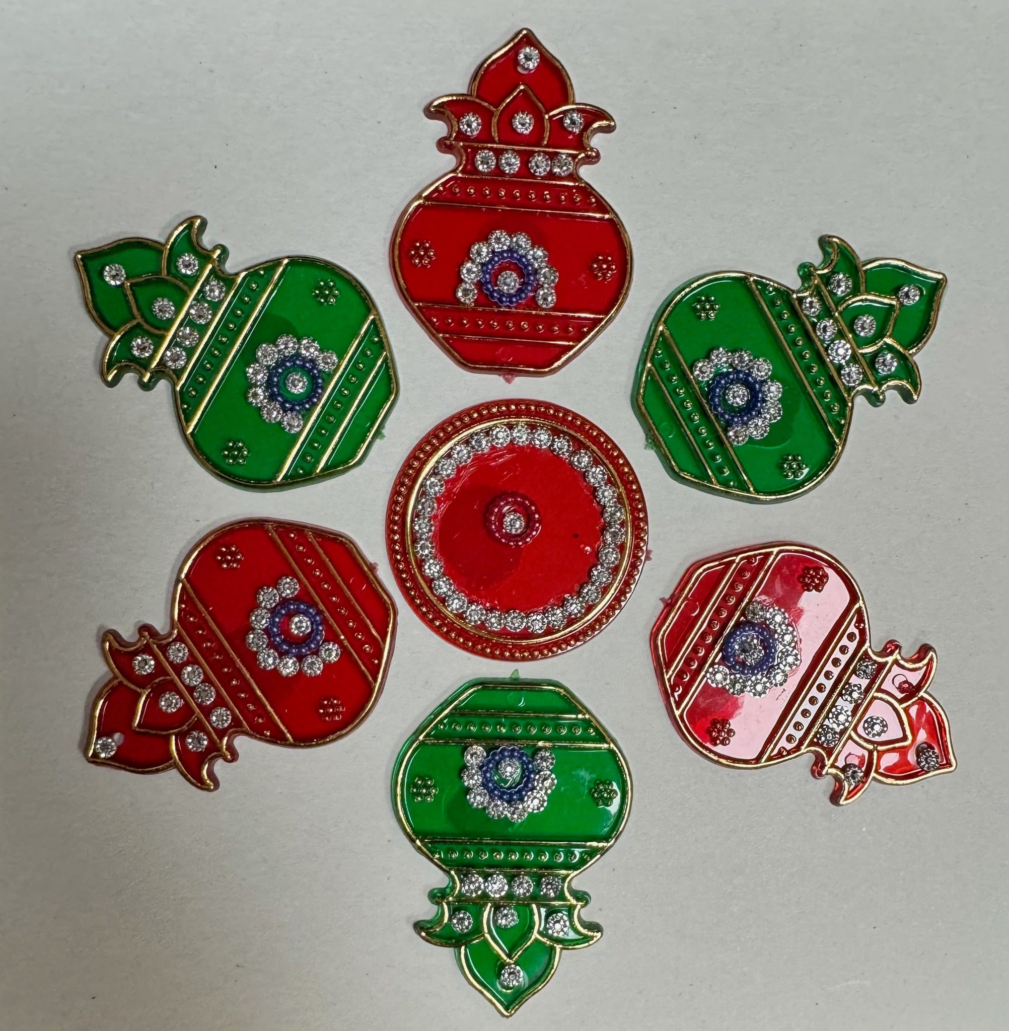 Festive Diya Rangoli Decor
