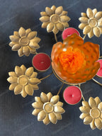 Rangoli Urli with Extended Tea Light Holders