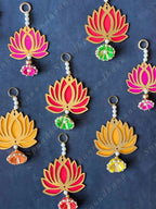 Pearls & Little Lotus Wall Dangler (Pair)