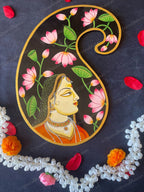 Paisley Shape Pichwai Wall Hanging Plate