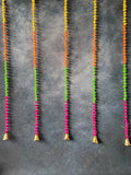 Multi Color Pom Pom & Bell Dangler