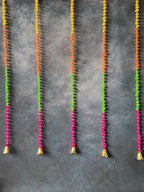 Multi Color Pom Pom & Bell Dangler