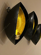 Wall Mounted Diya Shaped 3 Pc Tea Light Holder