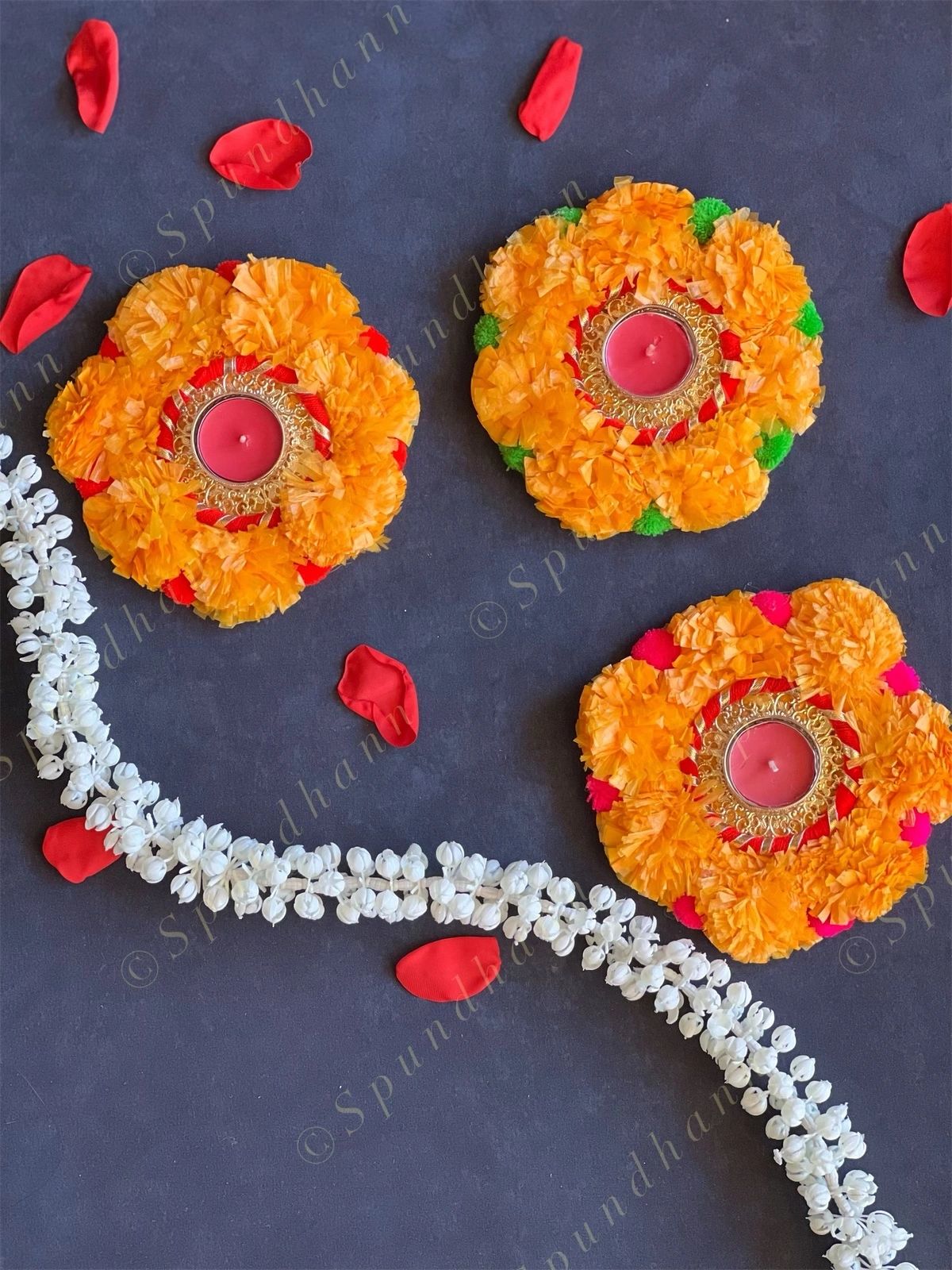 Marigold Tea Light Holders