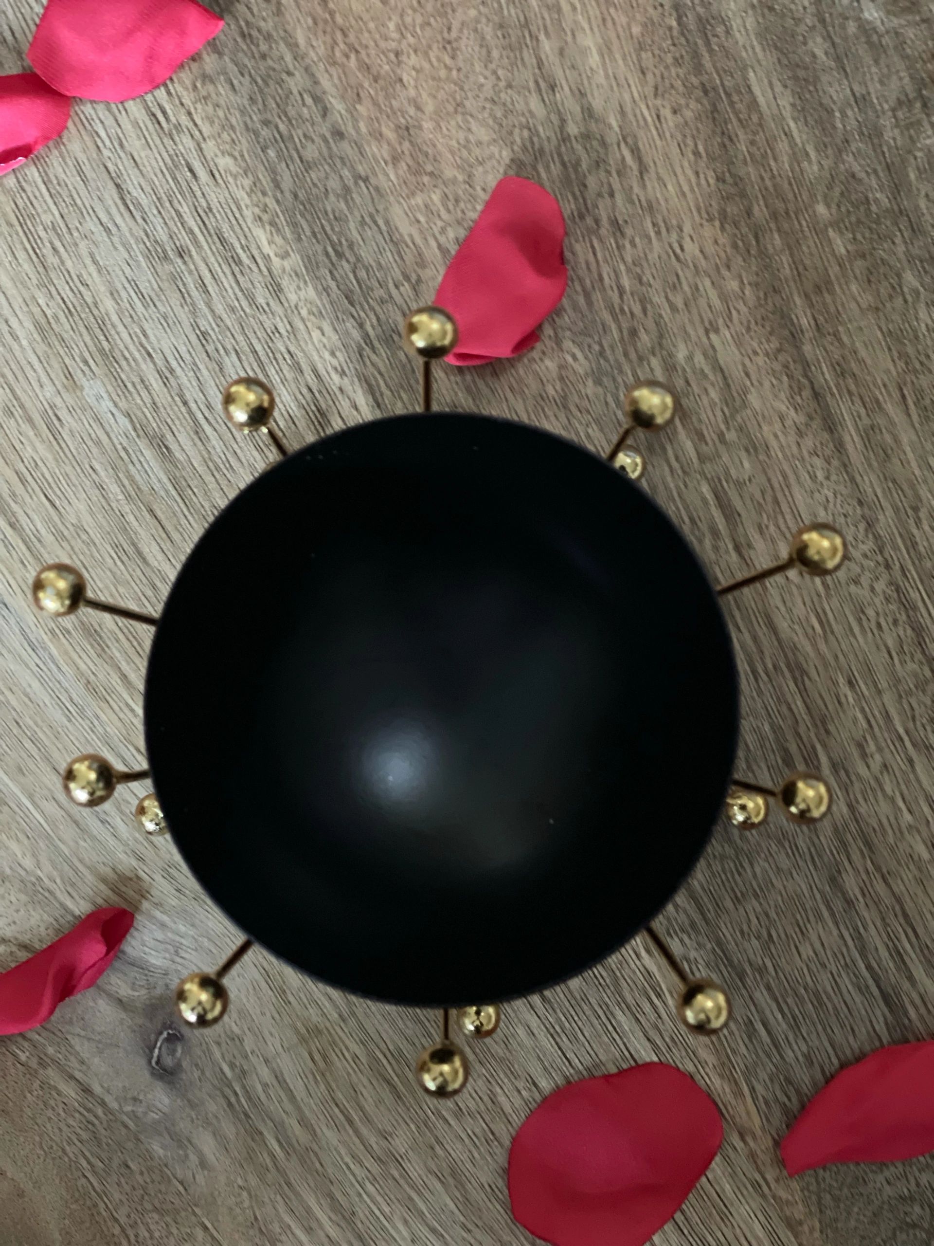Black & Gold Dry Fruit Bowl