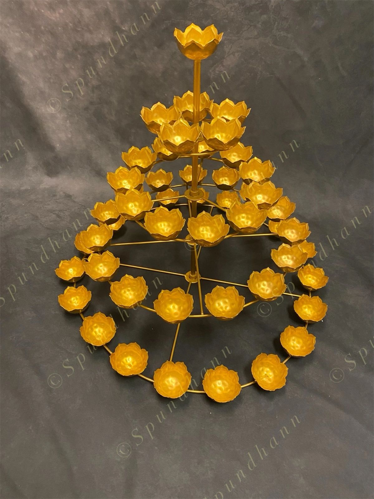 5 Tier Lotus Shape Tea Light Holder