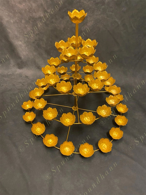 5 Tier Lotus Shape Tea Light Holder