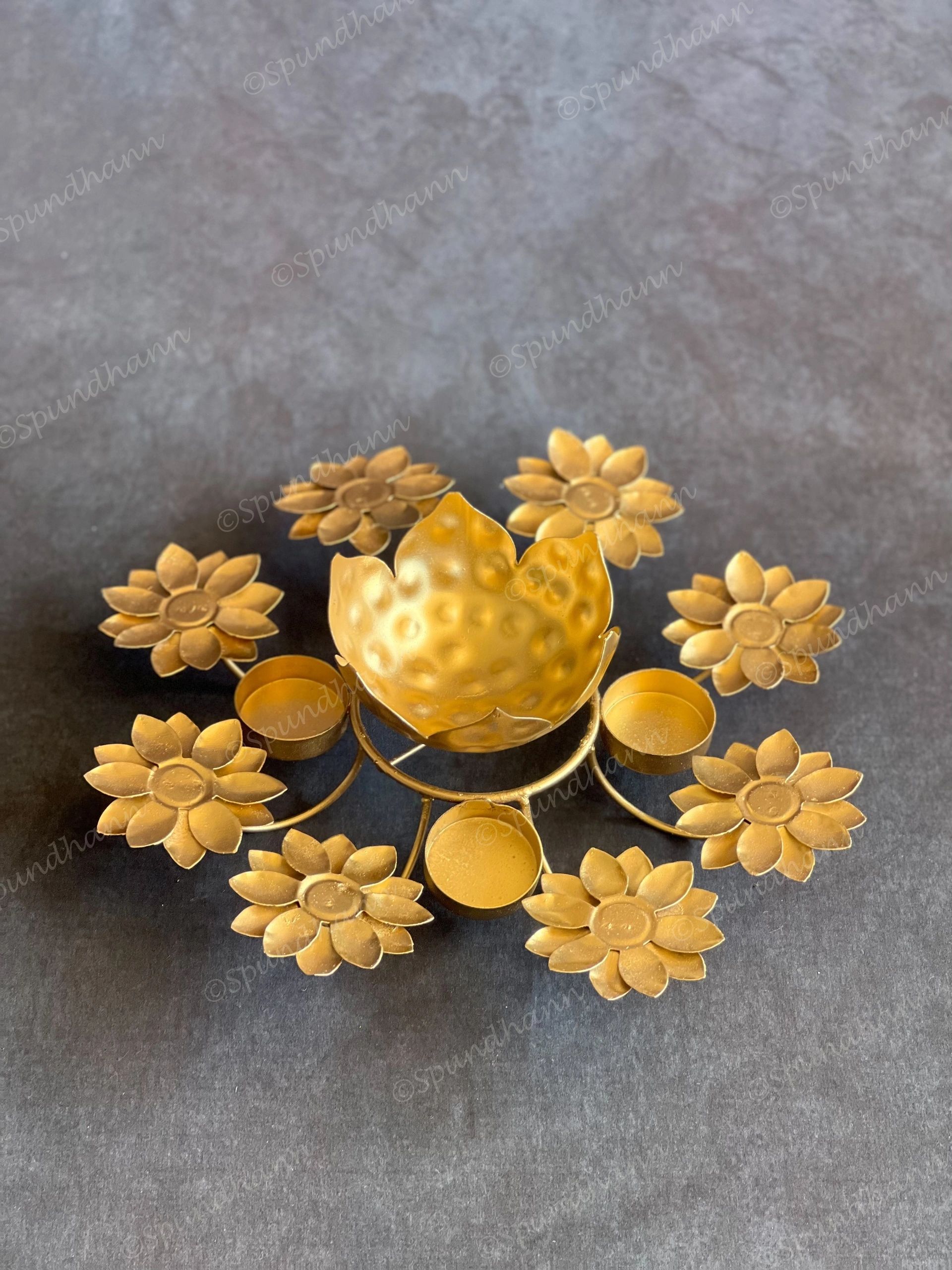 Rangoli Urli with Extended Tea Light Holders