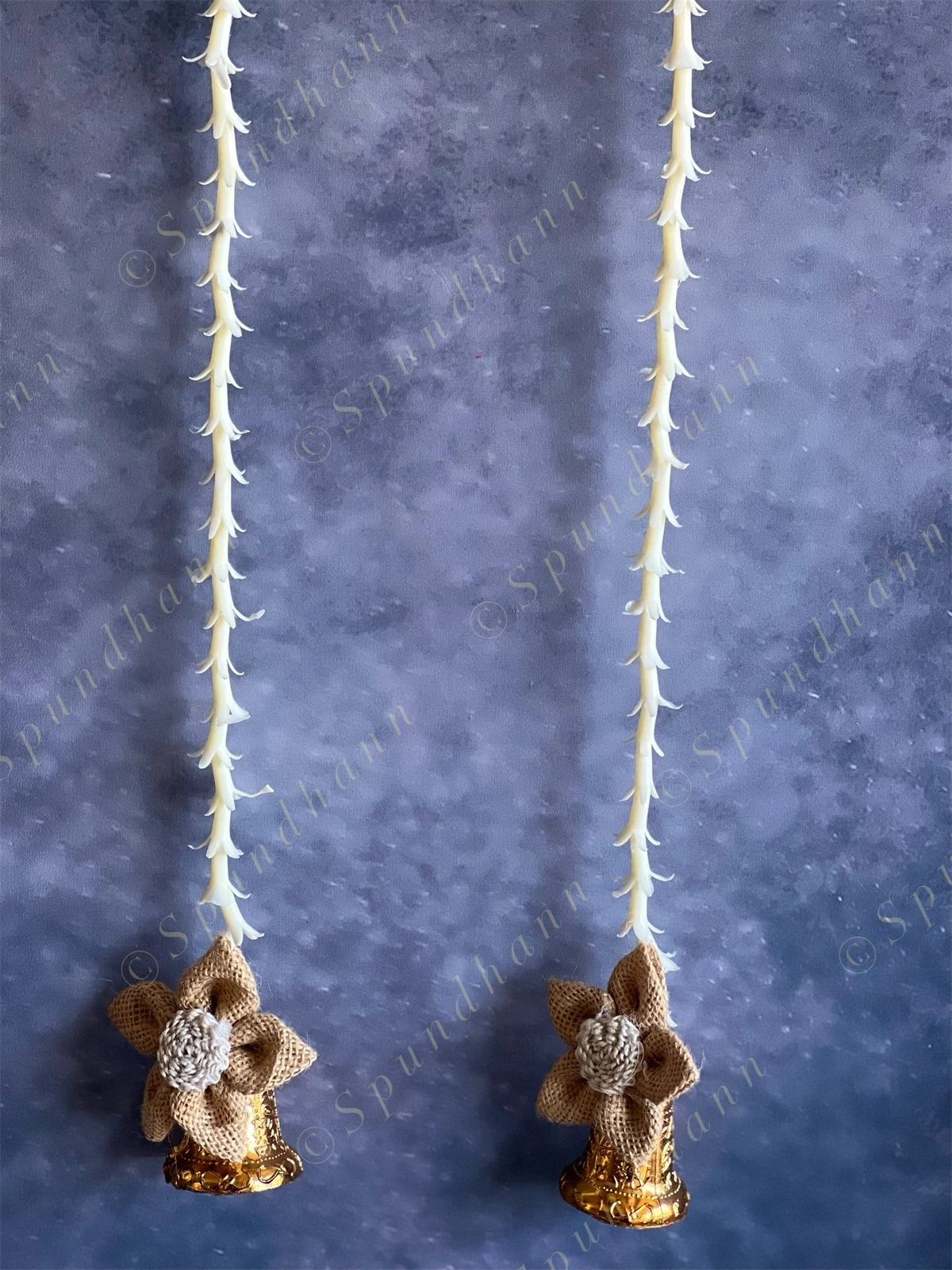 Jute Flower & Rajnigandha Tassel Strings Dangler