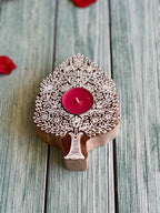 Tree of Life Wooden Block Tea Light Holder