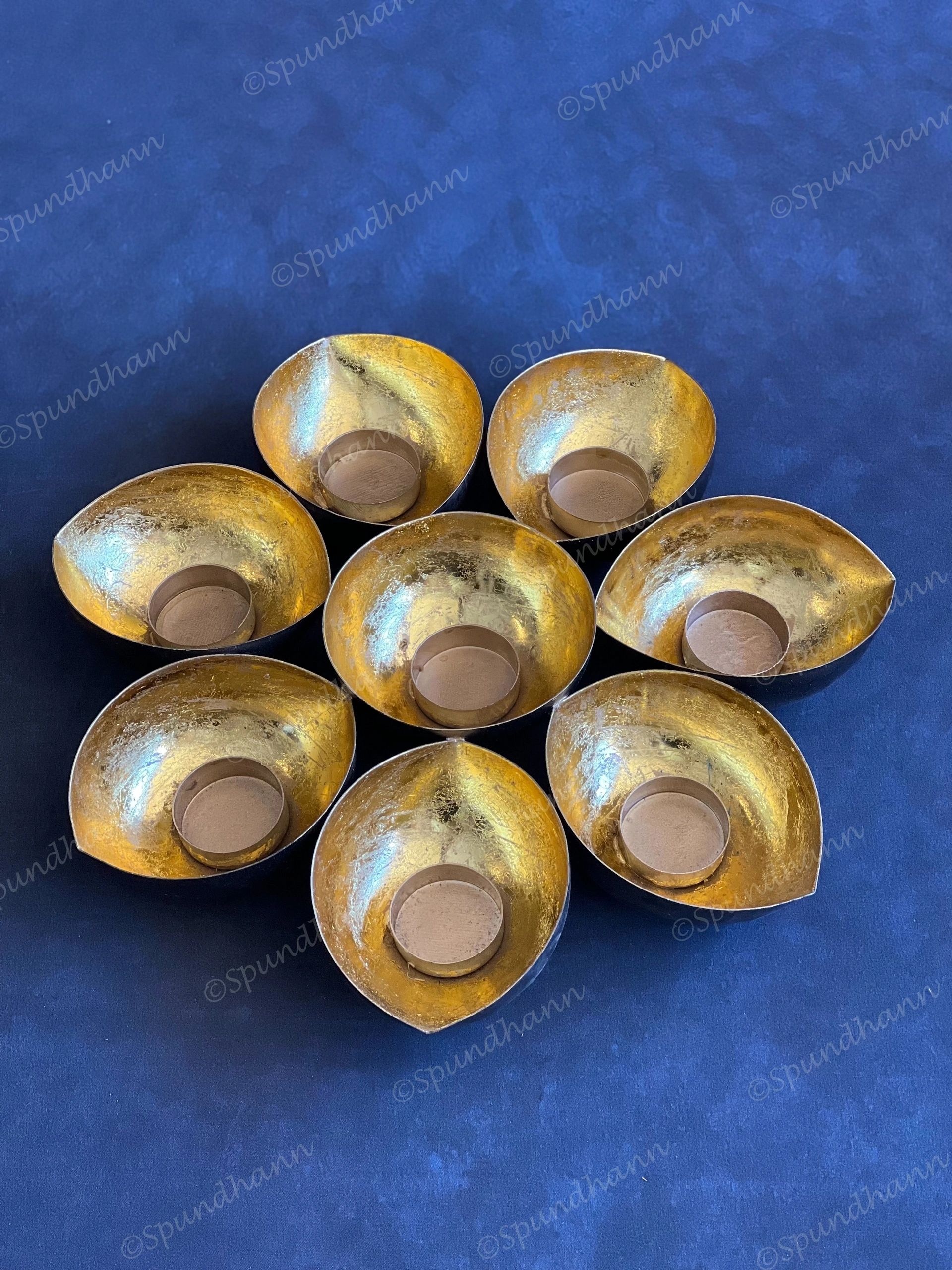 Large Diya Shape Tea Light Holders