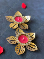 Studded Lotus Tea Light Holder