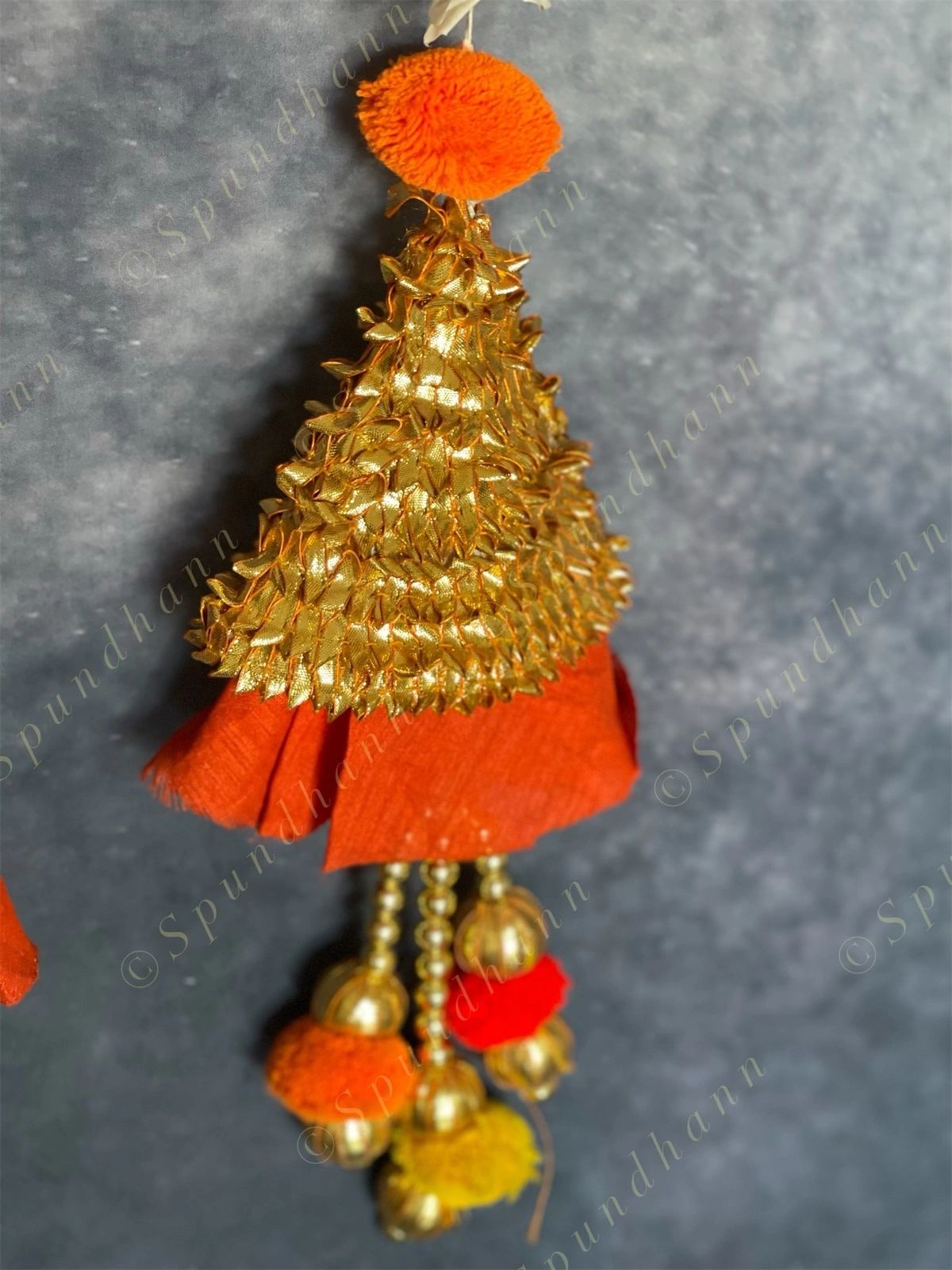 Chameli & Gota Fabric Colorful Dangler Single