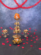 Single Large Lotus Standing Tea Light Holder