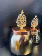 Plain (Large) Canister with Taj Lid