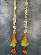 Chameli & Gota Fabric Colorful Dangler Single