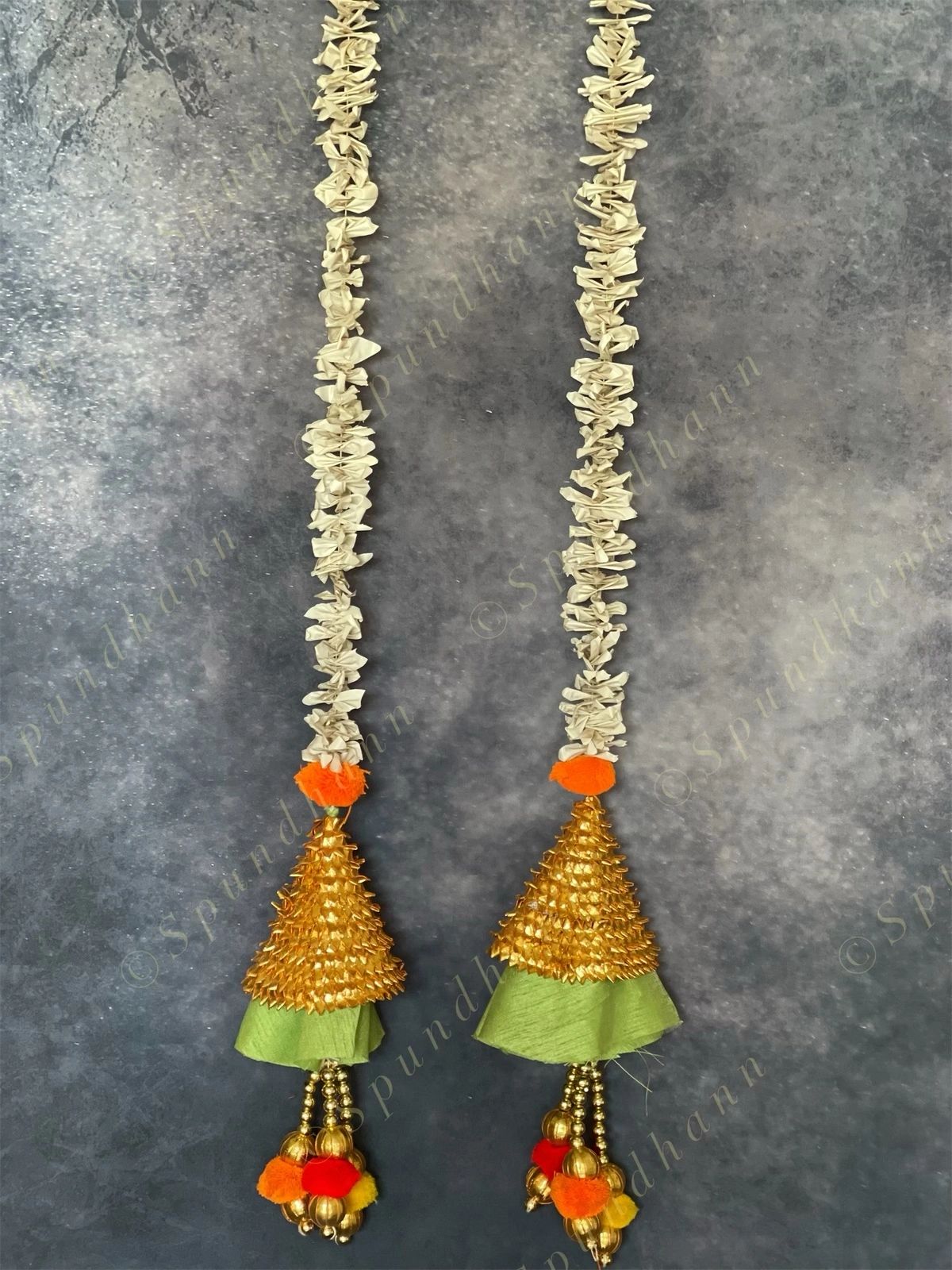 Chameli & Gota Fabric Colorful Dangler Single