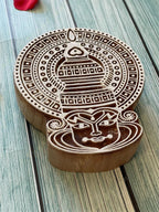 Kathakali Dancer Wooden Block Wall Hanging Decor