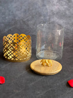 Elephant Glass Cookie Jars