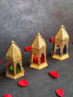 Stained Glass Golden Lanterns