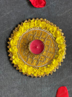 Round Gota Flower Tea Light Holder
