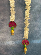 Chameli & Pink Lotus Tassel Dangler Set of 2