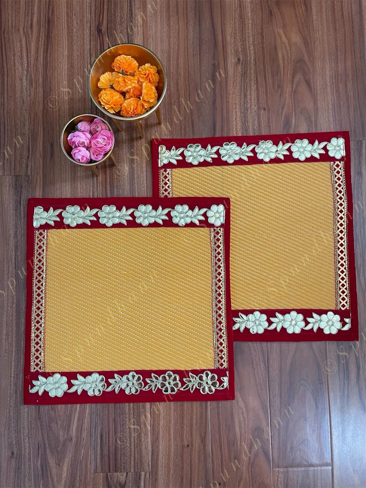 Square Asanas Chatai 18x 18 in