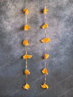 Solid Color Silk & Triangle Gota Dangler - Pack of 4 Strings